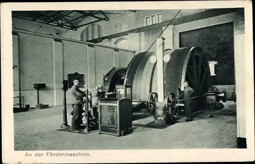 Ak Oberschlesien, Fördermaschine, Das Hohelied deutscher Arbeit, Die Grube III 13