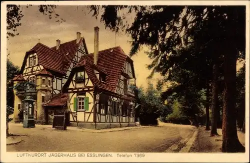 Ak Esslingen am Neckar, Gasthof Jägerhaus