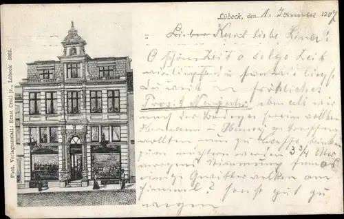 Ak Lübeck in Schleswig Holstein, Lübecker Weinhaus, Weinhandlung