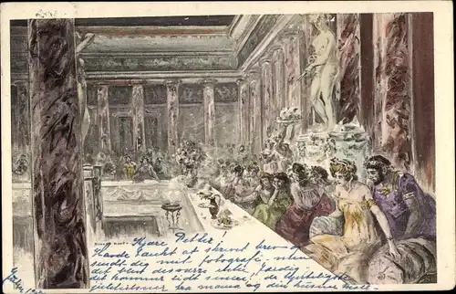 Künstler Ak Ranft, Richard, Quo Vadis, Römische Szene