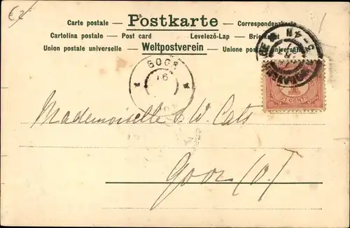 Litho Liebespaar an einem Baum