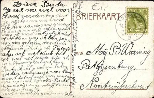 Ak Kinder mit Blumen und Geschenken, Bernhardiner