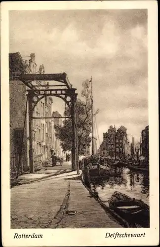 Ak Rotterdam Südholland Niederlande, Delftschevaart