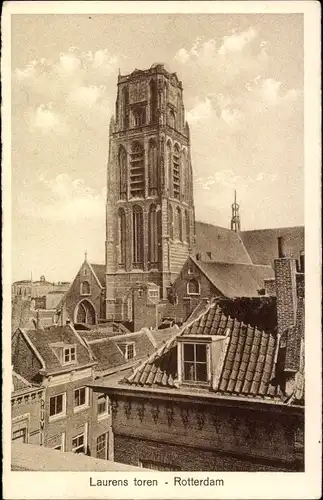 Ak Rotterdam Südholland Niederlande, Laurens toren