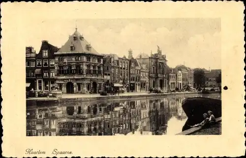 Ak Haarlem Nordholland Niederlande, Spaarne