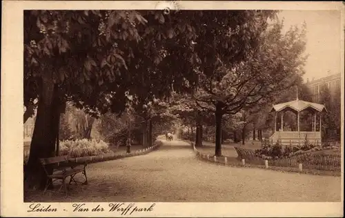 Ak Leiden Südholland Niederlande, Van der Werffpark
