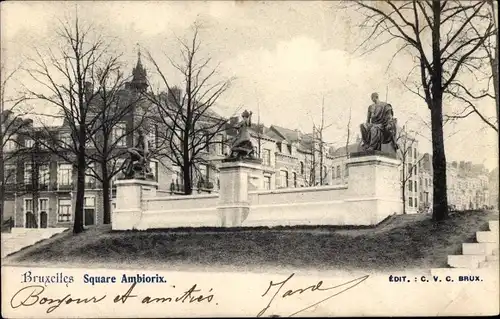 Ak Bruxelles Brüssel, Square Ambiorix