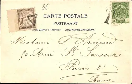 Ak Bruxelles Brüssel, Square Ambiorix