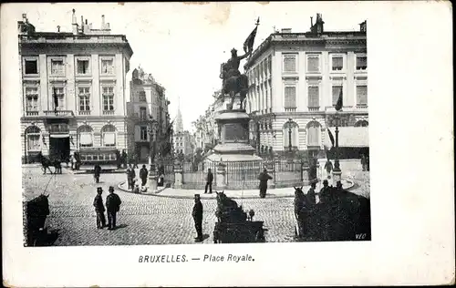 Ak Bruxelles Brüssel, Place Royale