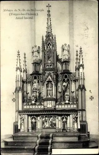 Ak Forges Chimay Wallonien Hennegau, Abbaye de N.-D. de St-Joseph, Autel lateral