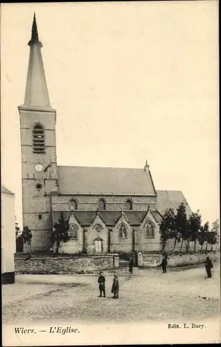 Ak Wiers Péruwelz Wallonien Hennegau, L'Eglise