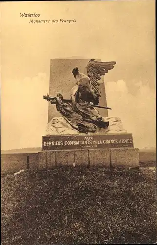 Ak Waterloo Wallonisch Brabant, Monument des Francois