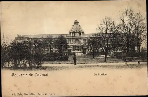 Ak Tournai Wallonien Hennegau, La Station