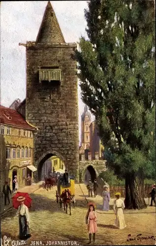 Künstler Ak Thomas, Paul, Jena, Johannistor, Passanten, Tuck 179 B