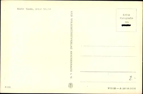 Ak Halle an der Saale, Alter Markt mit Eselsbrunnen