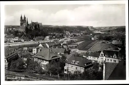 Ak Meißen an der Elbe in Sachsen, Ortsansicht