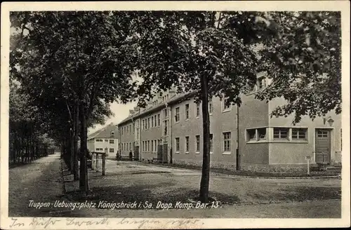 Ak Königsbrück in der Oberlausitz, Truppenübungsplatz, Dopp. Komp. Bar. 13.