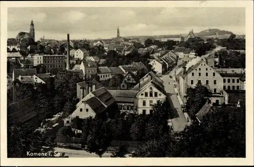 Ak Kamenz Sachsen, Blick auf den Ort