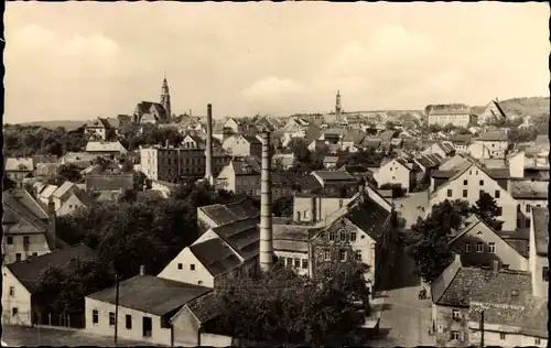 Ak Kamenz Sachsen, Blick auf den Ort, Kirchturm