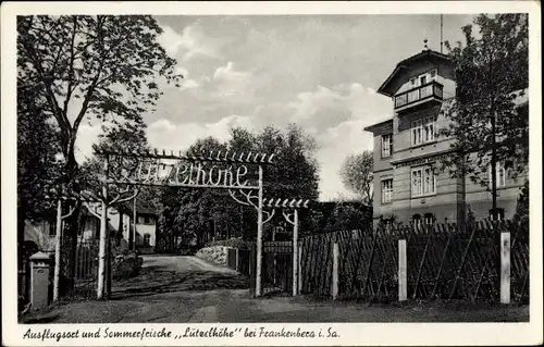 Ak Frankenberg an der Zschopau Sachsen, Ausflugsort und Sommerfrische Lützelhöhe
