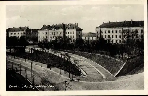 Ak Zwickau in Sachsen, Bergarbeiterheim