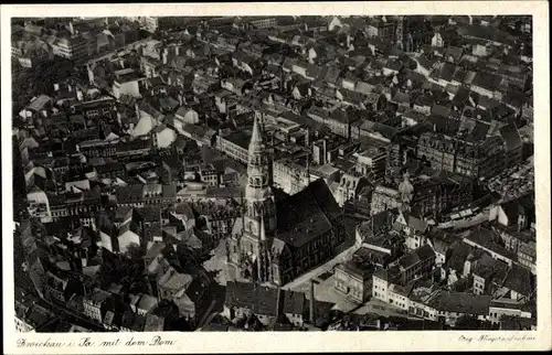 Ak Zwickau in Sachsen, Ortsansicht mit Dom, Luftbild