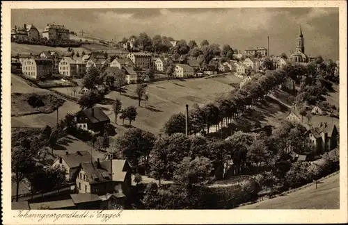 Ak Johanngeorgenstadt im Erzgebirge, Panorama, Kirche