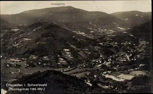 Ak Ottenhöfen im Schwarzwald, Panorama mit Hornisgrinde