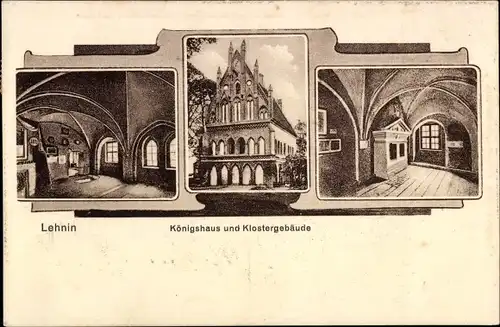 Ak Kloster Lehnin in Brandenburg, Königshaus und Klostergebäude