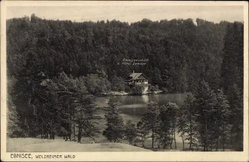 Ak Ebni Kaisersbach in Baden Württemberg, Ebnisee, Welzheimer Wald, Zweiggeschäft d. Hotels