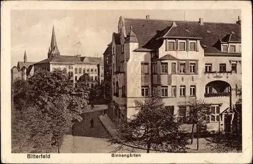 Ak Bitterfeld in Sachsen Anhalt, Binnengärten