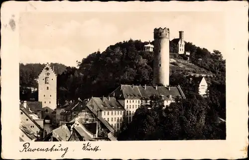 Ak Ravensburg in Württemberg Oberschwaben, Teilansicht