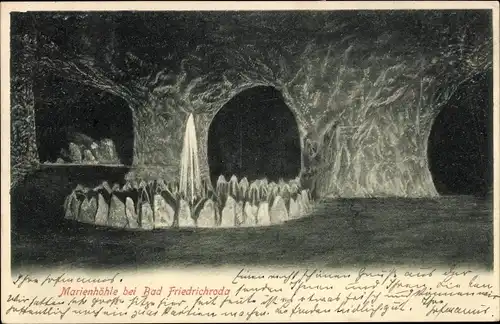 Ak Friedrichroda im Thüringer Wald, Marienhöhle