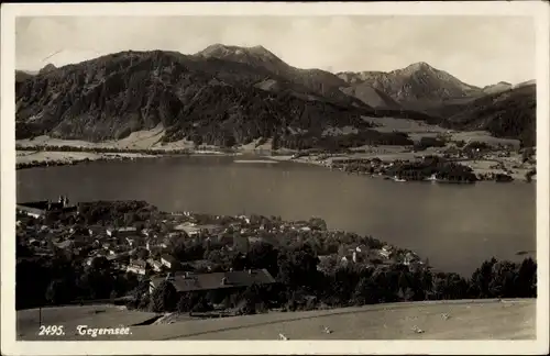 Ak Tegernsee in Oberbayern, Panorama