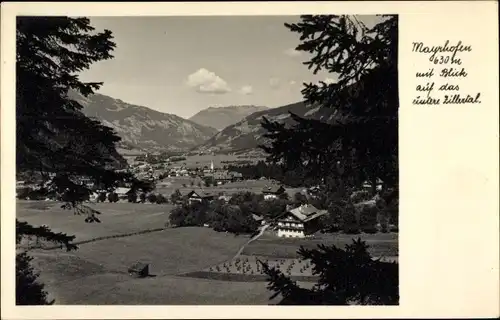 Ak Mayrhofen im Zillertal Tirol, Zillertalblick, Ort