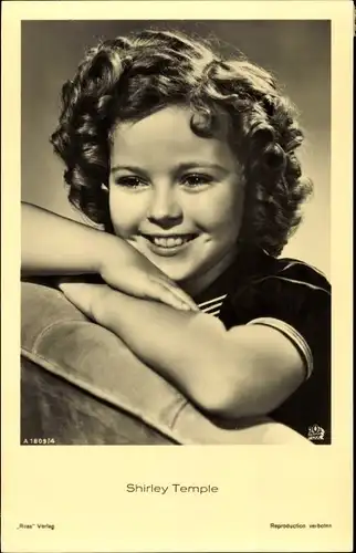 Ak Schauspielerin Shirley Temple, Portrait