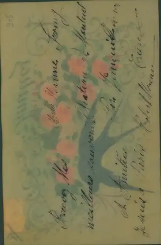 Zelluloid Ak Schwalbe, Rosen, Amities