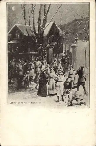 Ak Montreal Québec Kanada, Snow Shoe Meet