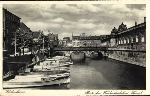 Ak København Kopenhagen Dänemark, Parti fra Frederiksholms Kanal