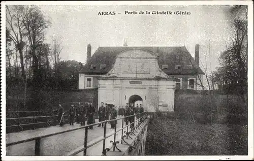 Ak Arras Pas de Calais, Porte de la Citadelle, Génie