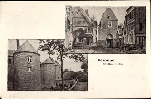 Ak Péronne Somme, Burg