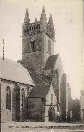 Ak Quimperlé Finistère, Kirchr Saint Michel