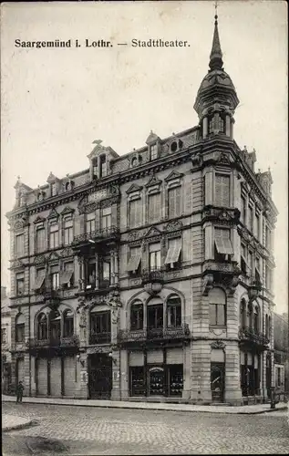 Ak Sarreguemines Saargemünd Lothringen Moselle, Stadttheater