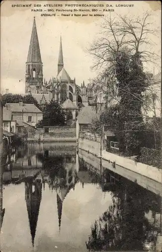 Ak Bordeaux Gironde, Blick zur Kathedrale Saint André