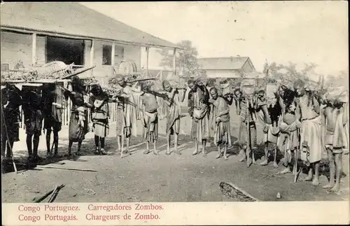 Ak Cabinda Portugiesisch Kongo Angola, Carregadores Tombos