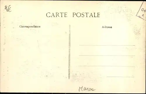 Ak Oudjda Oujda Marokko, Rue des Marches, Tor, Einheimische