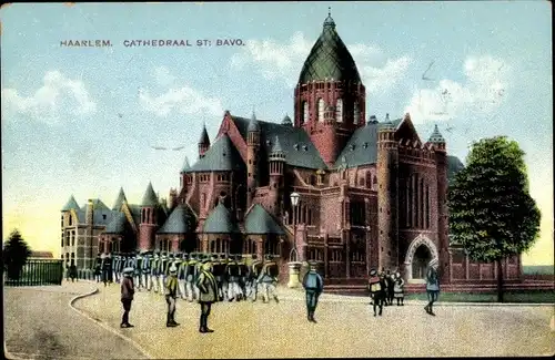 Ak Haarlem Nordholland Niederlande, Cathedraal St. Bavo