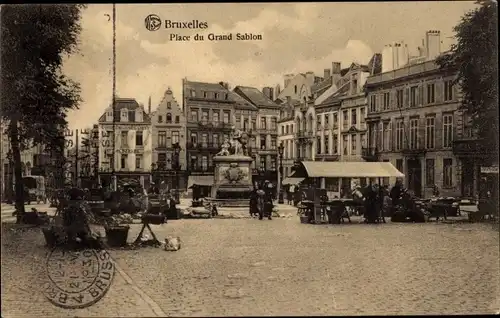 Ak Bruxelles Brüssel, Place du Grand Sablon