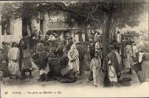 Ak Tunis Tunesien, Vue prise au Marche