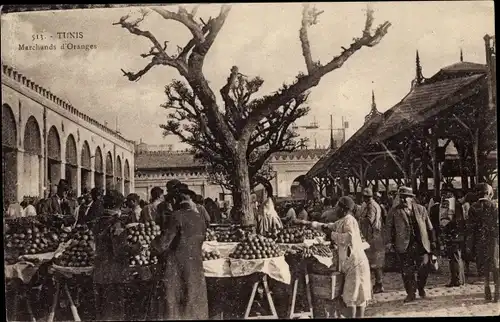 Ak Tunis Tunesien, Marchands d'Oranges